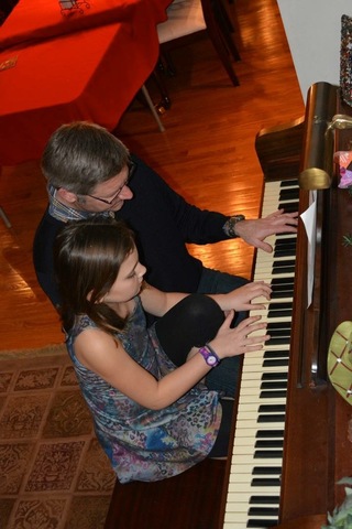 I had my first piano lesson