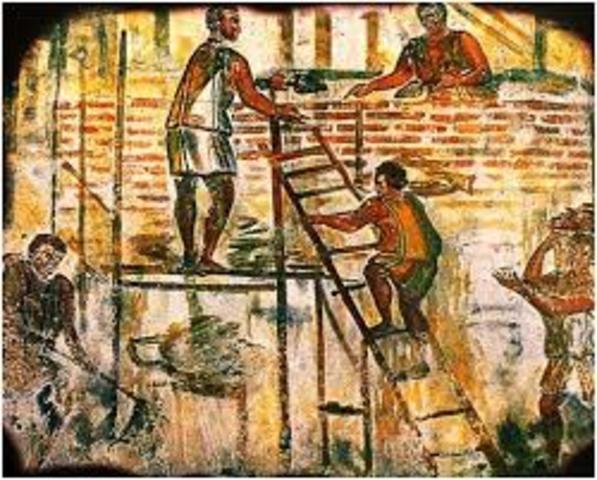 Los romanos inventan la argamasa