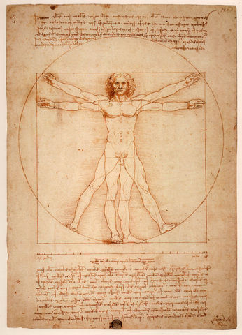 Leonardo da Vinci and "The Vitruvian Man"