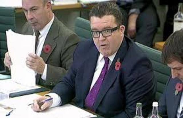 Tom Watson announces the Parliamentary Select Committee will share new evidence about the phone hacking scandal, including evidence that James Murdoch knew about more than one instance of phone hacking at the News of the World.
