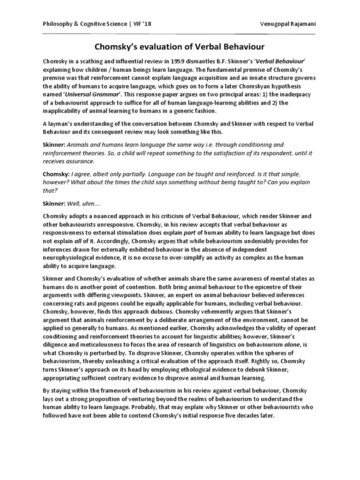 The Definitive Refutation of Behavorism