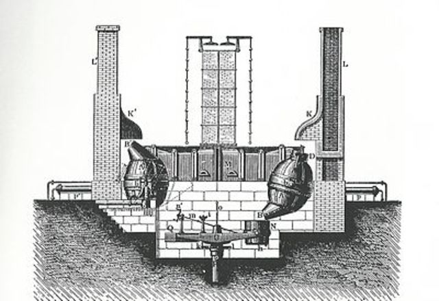 THOMAS Convertidor de hierro rico en fósforo (Industria siderometalurgica)