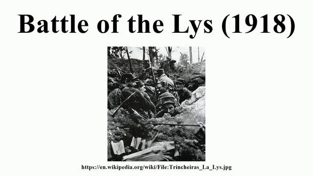 Battle of the Lys