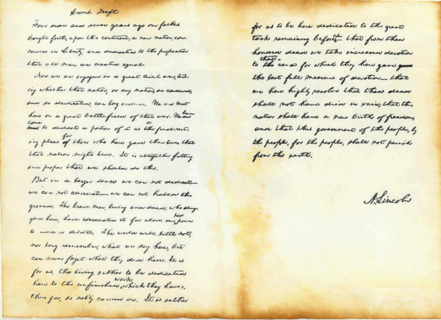 Lincoln's Gettysburg address