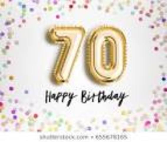 I want to have a huge birthday party to celebrate being 70!