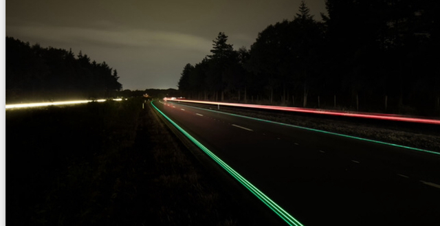 Zel verlichtende snelweg