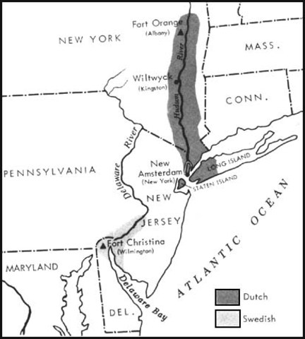 The Dutch take over the New Sweden