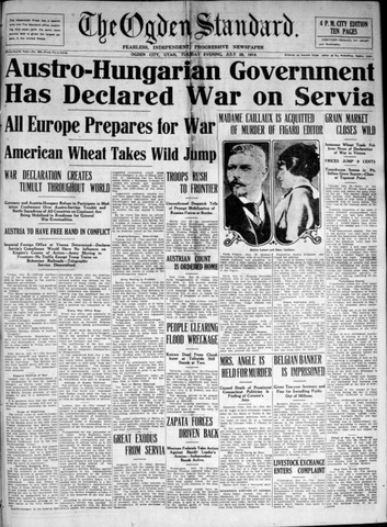 Austria declared war on Serbia