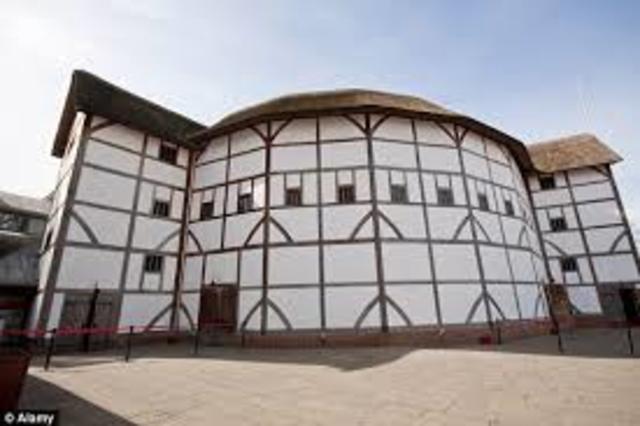 William Shakespeare builds the Globe theatre.