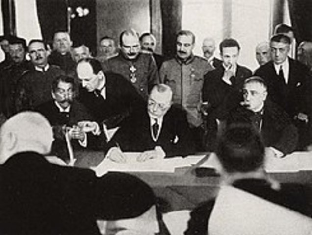 AUSTRIA FIRMA EL ARMISTICIO