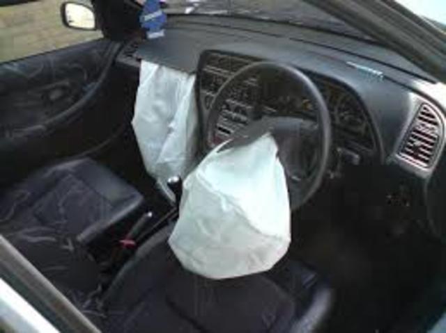 First airbag fitted to production car