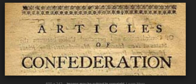 The Articles of  Confederation