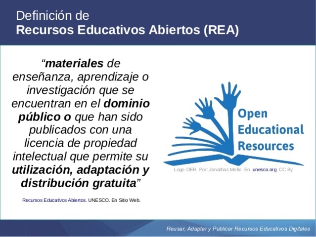 Definición de Recursos educativos digitales