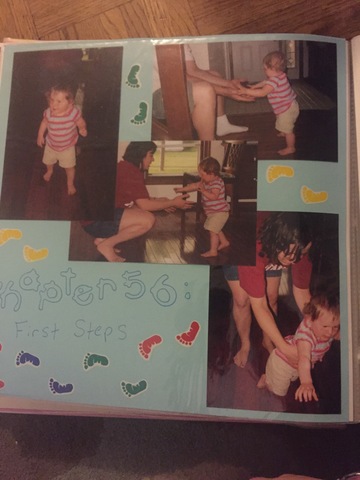 I walked for the first time