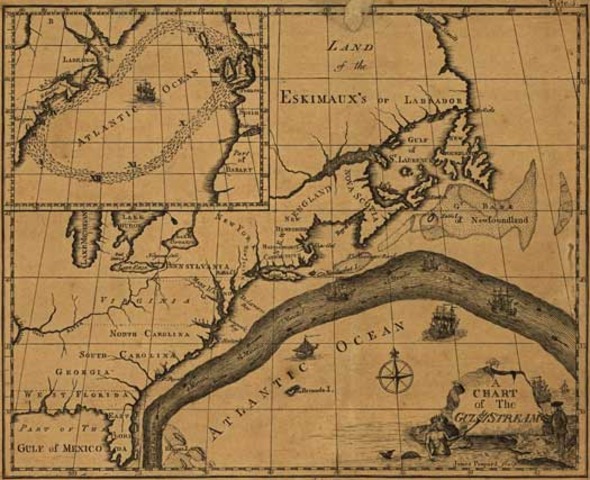Benjamin Franklin Made first map of the Gulf Stream