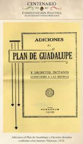ADICIONES AL PLAN DE GUADALUPE