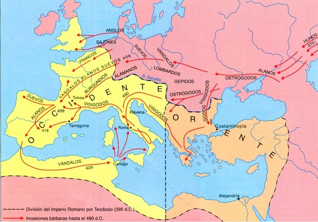 Divisió de l'imperi romà