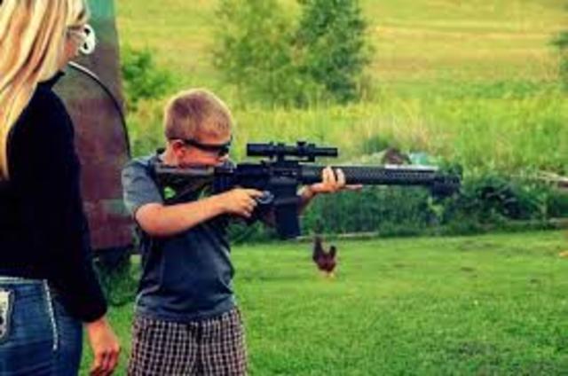 the first time I shot a gun