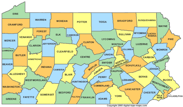 pennsylvania is founded.