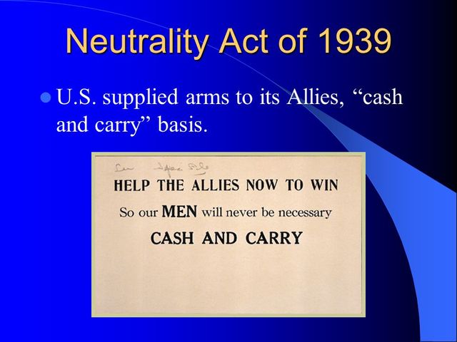 Neutrality Act of 1939