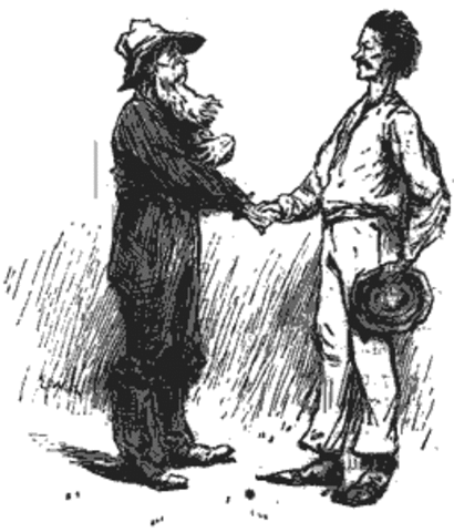 The Duke and the Dauphin Board the Raft