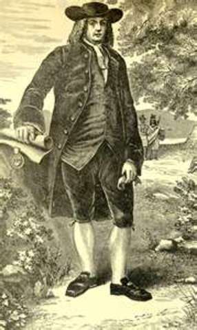 William penn is granted the charter for pennsylvania