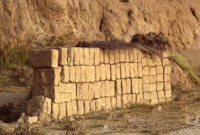 Use of sundried mudbrick