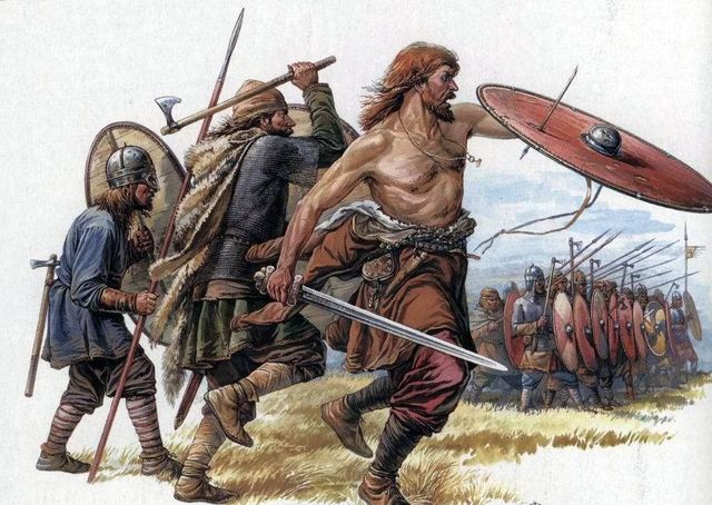 Germanic tribes begin to invade.