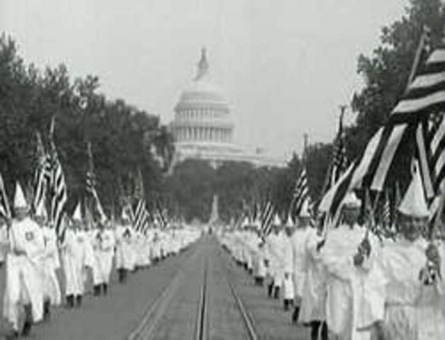 KKK March in Washington DC
