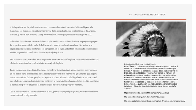 RESEÑA CULTURA NAVAJO