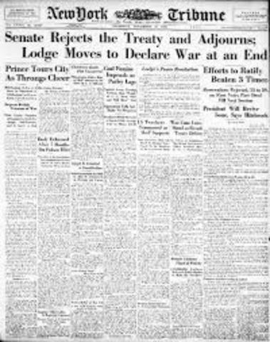Rejection of the Treaty of Versailles