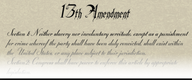 13th Amendment Passed