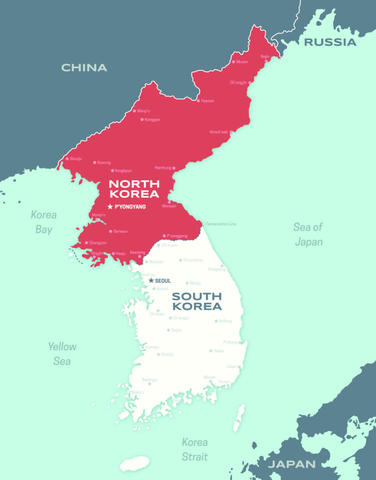 Korea is divided