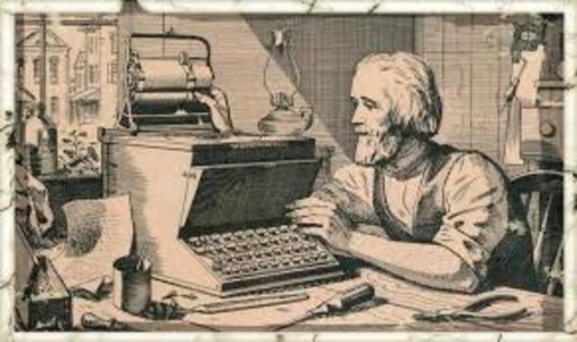 Máquina de escribir Christopher Sholes