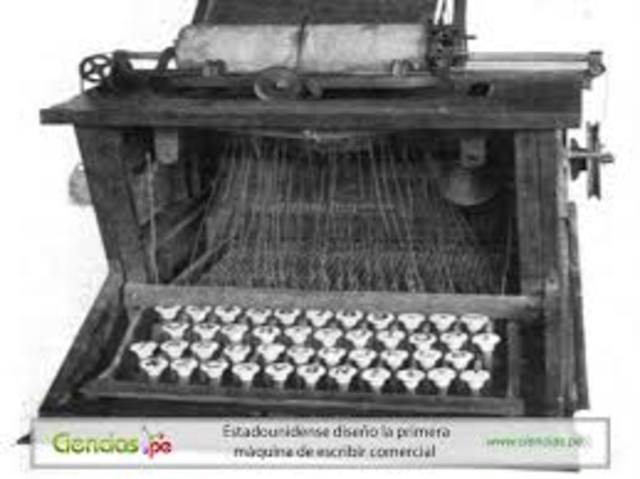 Primer maquina de es cribirco mercial