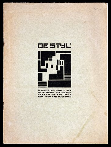 Primer numero de la revista Stijl