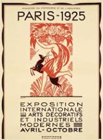 Celebration de la exposition internationale des arts décoratifs et industriels modernes