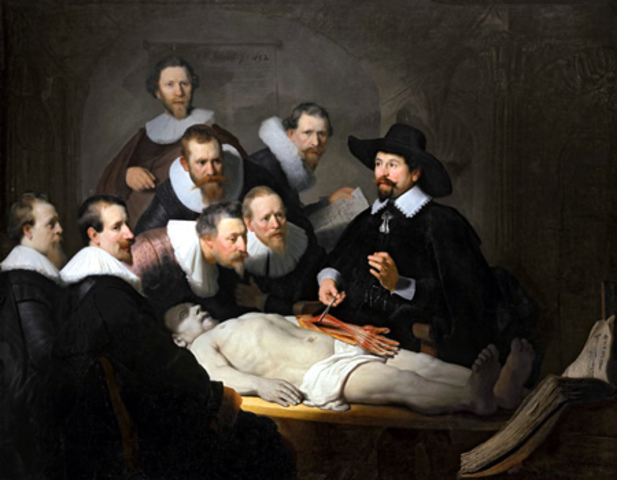 "Lección de anatomía del Dr. Nicolaes Tulp" (1632)