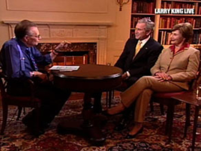 King interviews President Bush