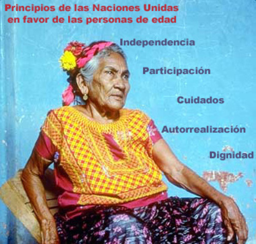 PRINCIPIOS DE LA ONU A FAVOR DE LAS PERSONAS DE EDAD