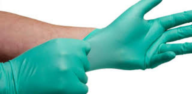 creación de los guantes estériles