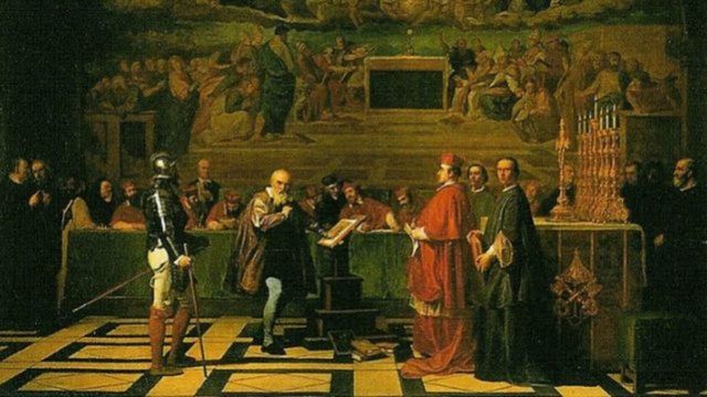 Galileo was warned by the Catholic Church