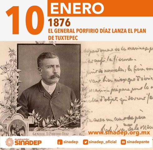 El gral. Porfirio Díaz proclamó el "Plan Tuxtepec"