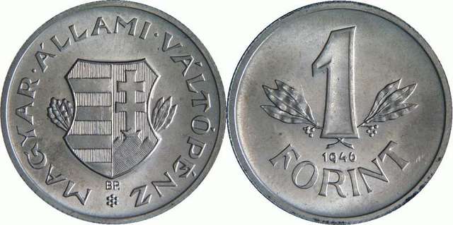 Forint bevezetése