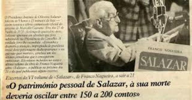 Falecimento de Salazar