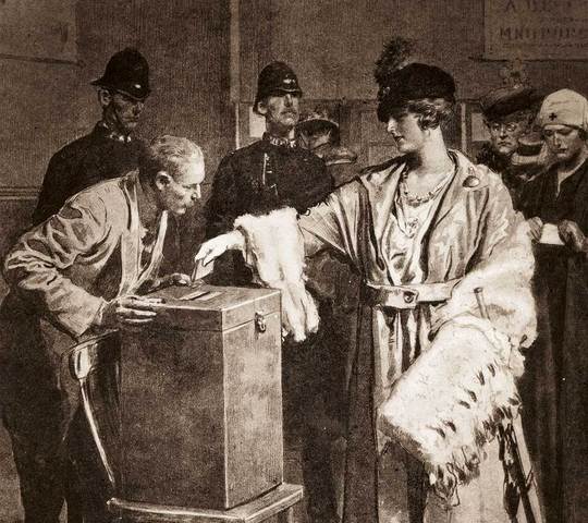 Women won the right to vote