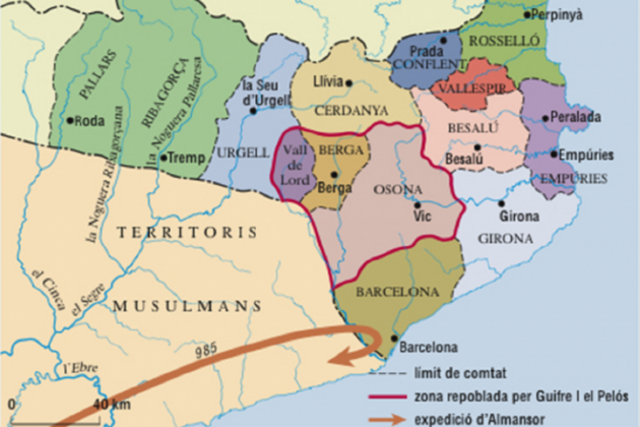 Saqueig de Barcelona per les tropes d'Almansor