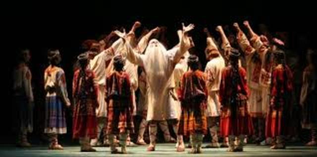 La première du ballet Le Sacre-Printemps de Stravinsky