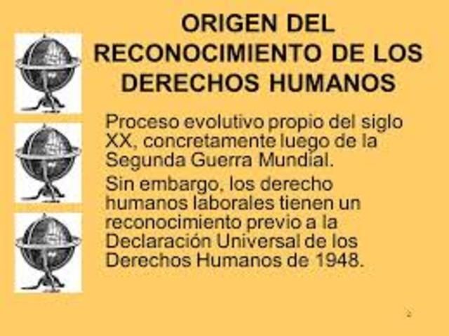 RECONOCIMIENTO DE LOS DERECHOS HUMANOS