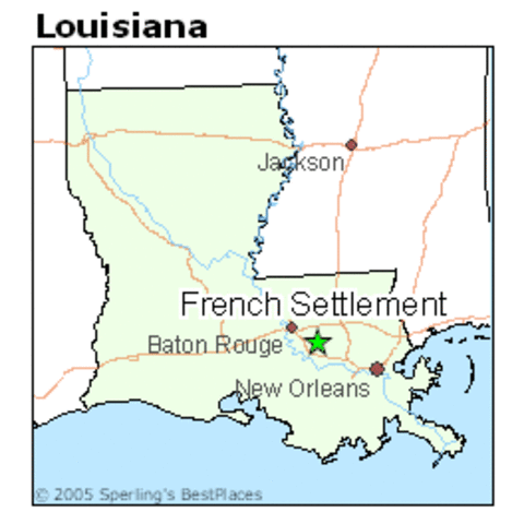 French settlers move into Mississippi and Louisiana